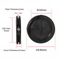 Flyshop 8-pack Double-sided Round Black 70 Mm 2-3 4 Rubber Plug 60 8 Id Box Sealing Synthetic Wire Protection