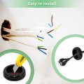 Flyshop 8-pack Double-sided Round Black 70 Mm 2-3 4 Rubber Plug 60 8 Id Box Sealing Synthetic Wire Protection