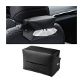 Auceli Car Tissue Holder Pu Leather Napkin Dispenser For Auto Seat Back And Armrest Box Wipes Organizer With Elastic Band 