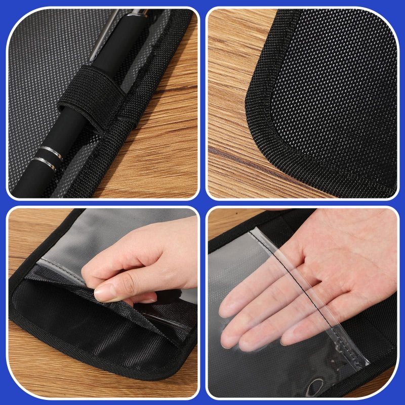 Handicap Placard Holder For Auto With Organizer Pockets Disabled Parking Permit Sign Protector Car Sun Visor Pvc Plastics Pen