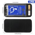 Handicap Placard Holder For Auto With Organizer Pockets Disabled Parking Permit Sign Protector Car Sun Visor Pvc Plastics Pen