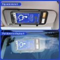 Handicap Placard Holder For Auto With Organizer Pockets Disabled Parking Permit Sign Protector Car Sun Visor Pvc Plastics Pen