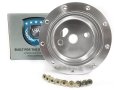Vsw Steering Wheel Hub Adapter 9 Bolt Silver For Flaming River Universal Column Sth1016sil 