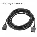 Uxcell Rgb Splitter Cable Female To 4 Pin Extension Connector Cord Wire For 5050 3528 Led Light Strips 3 0m Length