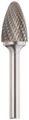 Drill America Dul Series Solid Carbide Bur Double Cut Sf6 Tree Radius End 1 4 Shank 5 8 Head Diameter Cutting Length Pack Of 