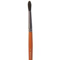 Artist Paint Brush Size 7 Camel Hair Natural Filament With Wood Handle And Nickel Plated Copper Ferrule For Watercolors Model 