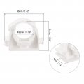 Uxcell 20mm Dia Pipe Clamps Clips Ppr Water Hose Fittings Tube Holder With Lock For Supply White 8 Pcs