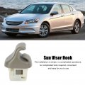 Qiilu Sunvisor Clip 88217a Ta0a A02za Sun Visor Hook Bracket Hanger Sunshade Holder Replacement For Accord 2008a 2012 Gray