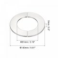 Uxcell Wall Split Flange 201 Stainless Steel Round Escutcheon Plate For 81mm Diameter Pipe 3pcs