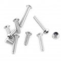 280pcs M3 Stainless Steel Ss304 Hex Socket Button Head Screws Locknuts Assortment Kit With Storage Box