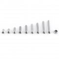 280pcs M3 Stainless Steel Ss304 Hex Socket Button Head Screws Locknuts Assortment Kit With Storage Box