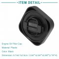 Acropix Replacement Engine Oil Filler Cap Cover Fit For Bmw 325i Pack Of 1 Black