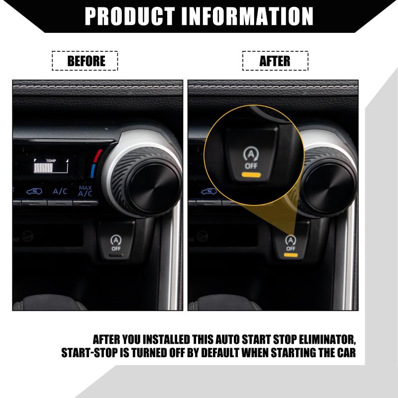 Hihaha Auto Start Stop Delete Disable For Toyota Rav4 2020-2023 Engine A-off System Cancel Device Cable Inner Durable Plastic 1