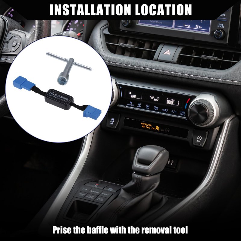 Hihaha Auto Start Stop Delete Disable For Toyota Rav4 2020-2023 Engine A-off System Cancel Device Cable Inner Durable Plastic 1
