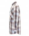 Ticomela Fr Shirts For Men Flame Resistant Fire Retardant Nfpa2112 Khaki Brown Plaid 7oz S Welding Shirt 