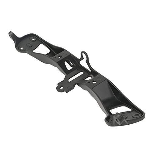 Headlight Cowling Upper Fairing Stay Bracket For Kawasaki Zx636 Zx6 Zx6r 2005 2006 2007 2008 Black Aluminum Front