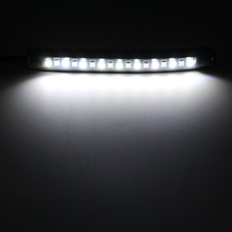 Universal Flexible Led Turn Signal Tail Brake License Plate Light 2 Pack For Motorcycle Bike Atv Car Rv Suv Amber White 4 6 In