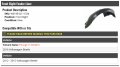 Front Right Passenger Side Fender Liner Compatible With 2012-2016 Volkswagen Beetle Up To 11 3 2015