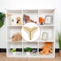 Uxcell Box Corner Protector Elegant Gold Tone Triangle Frame Protectors For Jewelry Desk Furniture Pack Of 8