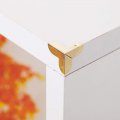 Uxcell Box Corner Protector Elegant Gold Tone Triangle Frame Protectors For Jewelry Desk Furniture Pack Of 8