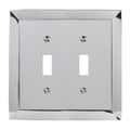 Amerelle 61ttch Studio Style 2 Toggle Wallplate Chrome 