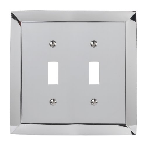Amerelle 61ttch Studio Style 2 Toggle Wallplate Chrome