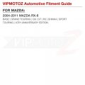 Vipmotoz Full Led License Plate Light For 2004-2011 Mazda Rx-8 Se3p 6000k Diamond White 2-pieces Tag Lamp Assembly Replacement