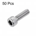 Uxcell 10-24x5 8 Hex Socket Head Cap Screw Bolts 304 Stainless Steel Polished 50pcs