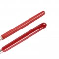 Uxcell 4mm X 160mm And 5mm 180mm Round Diamond Needle File Set Red Plastic Handle Rock For Metal Glass Stone 2pcs