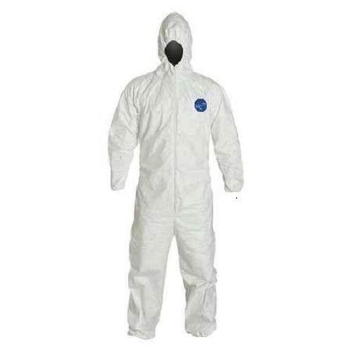 Dupont Ty127swhlg0025vp Hooded Tyvek R Serged Elastic L