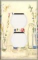 Snazzyswitch Simple Flowers Decorative Outlet Cover Single Duplex Receptacle Wall Plate 