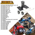 Motorcycle Moped Crank Crankshaft Truing Stand Runout Measurement Tool With 1 4 Steel Roller Bearing Posts Magnetic Mounts For