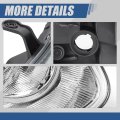 Factory Style Halogen Headlight Assembly Compatible With Nissan Rogue 2009-2010 Passenger Right Side Chrome Housing Amber