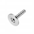 Uxcell 304 Stainless Steel Kf10 Flange To 8mm Rubber Hose Barb Adapter For Vacuum