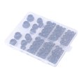 Hex Flange Nuts Assortment Kit 103 Pieces M5 M6 M8 M10 M12 Metric Sizes 1 25mm Thread Pitch Serrated Locking Grade 8 Alloy 