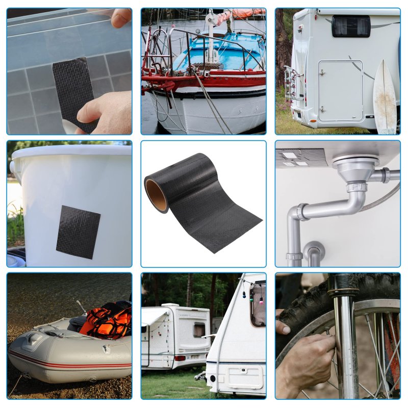 6 X 50 Feet Waterproof Rv Underbelly Tape Flex Belly Permanent Sealing Adhesive For Camper Travel Trailer Tear Repair Patch