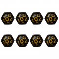 8 Pack Universal Aluminum Alloy Car Valve Stem Caps Cool Sunflowers Pattern Wheel Tire For Cars Trucks Bikes Motorcycles