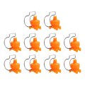10pcs Flat Fan Spray Tip 65 Degree Nozzle With Clip Adjustable Plastic Yellow Nozzles Fit 1-1 2 Hose For Car Washing Irrigation 