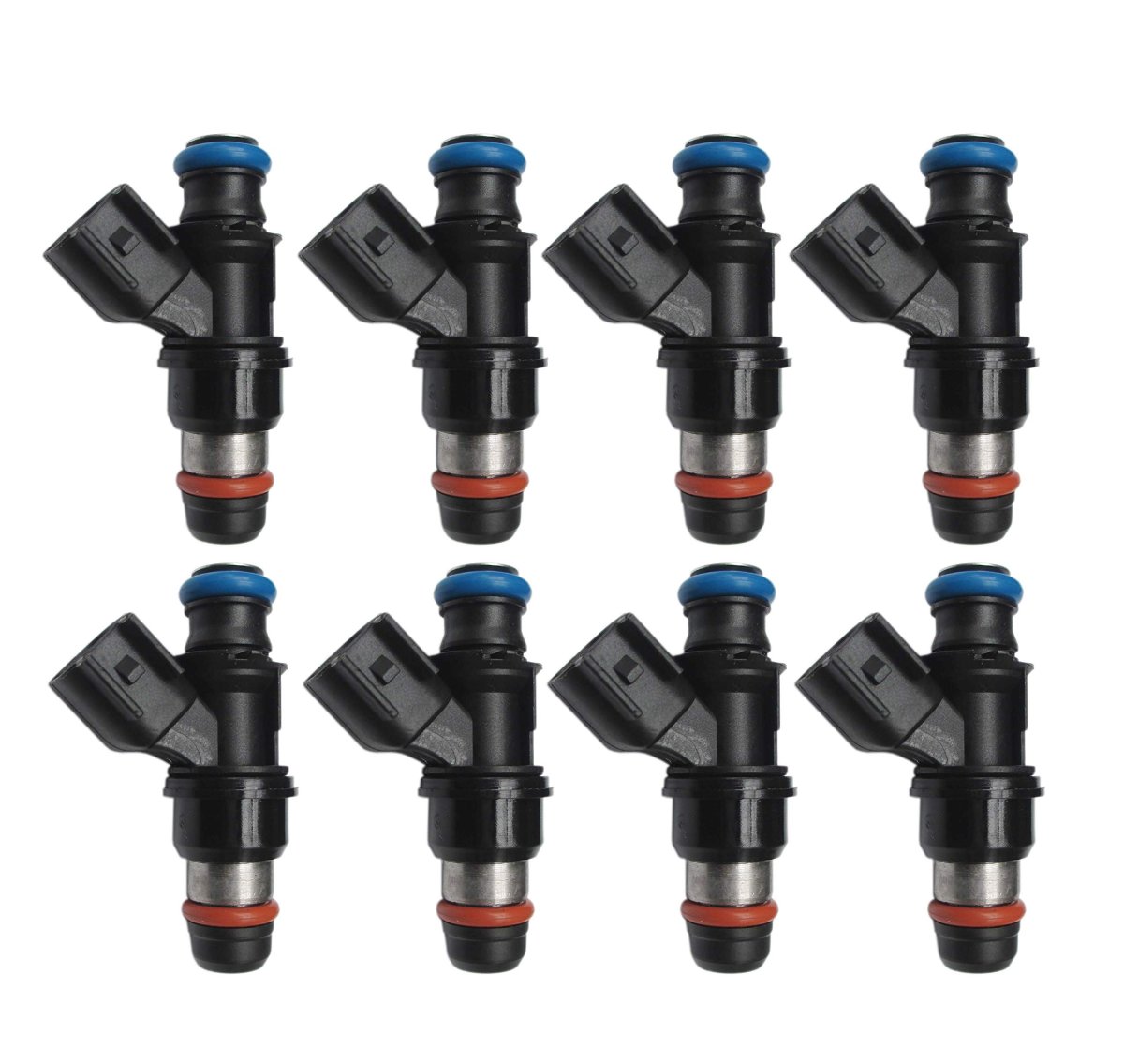 8pcs 4 Holes New Fuel Injector Rebuild Kit For Chevy Suburban 1500 5 3l 6 0l V8 2007-2009 Replace 12580681 Fj887