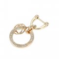 X Autohaux Car Fob Key Chainchains Holder Replacement For Men And Women With D Shaped Ring Bling Key Rings Set Gold Tone