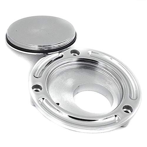 Chrome Keyless Twist Off Fuel Tank Gas Cap For Yzf R6 All Years Aircraft Grade 6061 T6 Aluminum Alloy Racing
