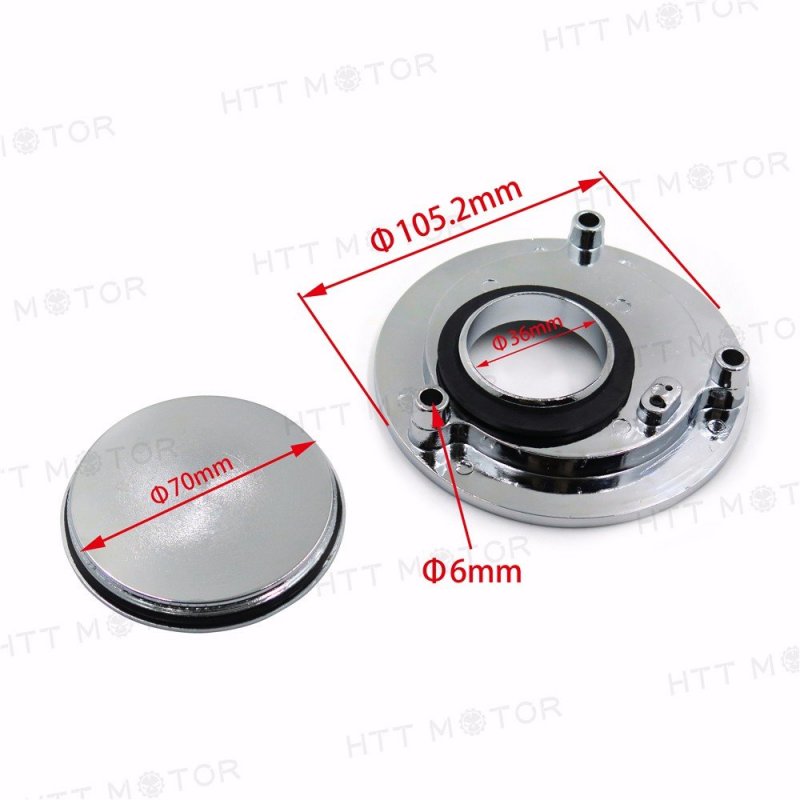 Chrome Keyless Twist Off Fuel Tank Gas Cap For Yzf R6 All Years Aircraft Grade 6061 T6 Aluminum Alloy Racing