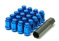 Muteki 41886u Chrome Blue 12mm X 1 5mm Closed End Spline Drive Lug Nut Set With Key Of 20 