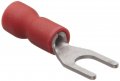 Morris Products 10112 Spade Terminal Vinyl Insulated Red 22-16 Wire Size 6 Stud Pack Of 100 