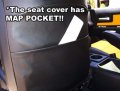 Chevy Silverado 2014 2019 Artificial Leather Custom Fit Front Seat Cover Black