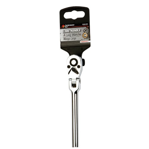 Performance Tool W36181 1 4-inch Drive Flex Head Long Ratchet 1-pack