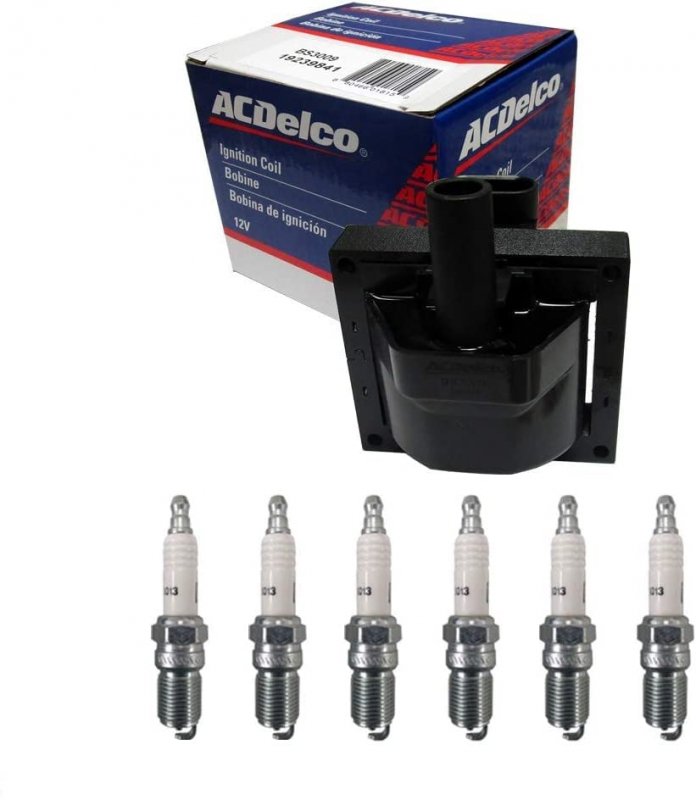 Oem Ignition Coil Set Of 6 Platinum Spark Plugs For 1996-2000 Chevrolet Gmc Oldsmobile Pontiac 19239841 And 41-962