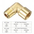 Uxcell Brass Hose Fitting Elbow 1 4 Npt Male To Female Thread Pipe Connector Adapter