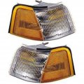 1989-1995 Ford Thunderbird Pair Park Signal Lights Driver And Passenger Side Unitpark Combo Fo2520113 Fo2521111 Es9z13201a 
