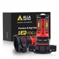 Alla Lighting 5201 5202 Ps19w Led Fog Bulbs Drl Replacement Xtreme Super Bright 1860-smd Ps24wff 12085 Psy19w 3200k Golden
